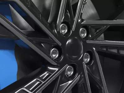 Sport Style Alloy Wheel 3D model