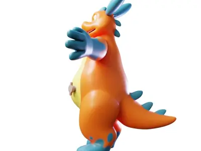 CuteDragonRigged 3d model