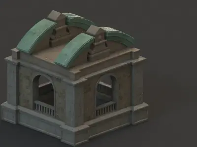 tower 01 Low-poly 3D model