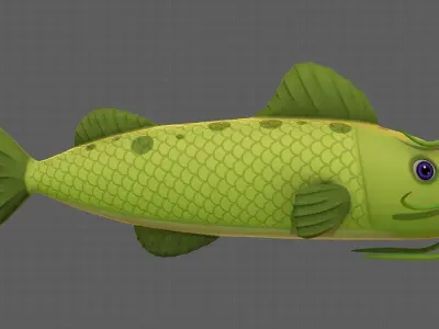 Fish V10 Low-poly 3D model