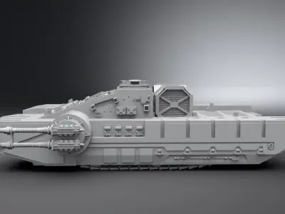 TX225 GAVw Tank scale model 3D print model