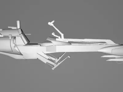 STAR WARS BARC Speeder - Low Poly Game - FBX MODEL Low-poly 3D model
