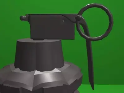 Grenade War Low-poly 3D model