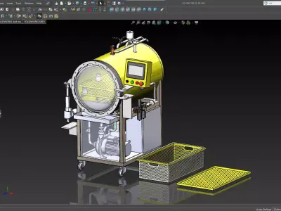 Autoclave sterilizer 100 liter 3D model