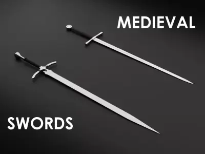 Medieval Swords 3D model
