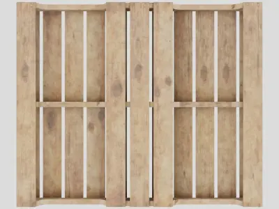 Wood Shipping Pallet 3D model