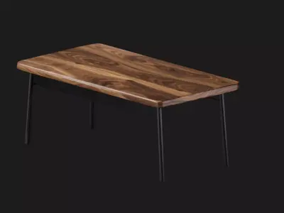 Modern Wooden Table 3D model