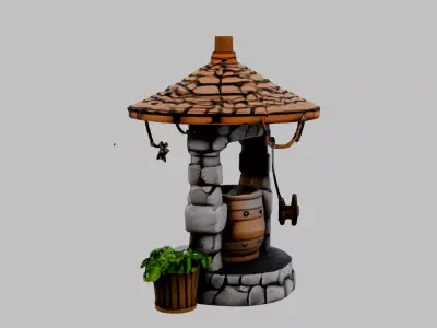 stone well Free 3D model