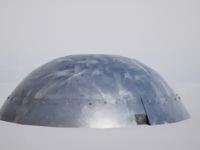 Military Turret  Low-poly 3D model