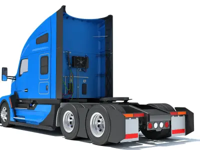 Sleeper Cab Tractor Truck 3D model purchase