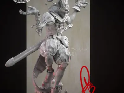 HARLEQUIN OF HORROR BY CREATIVE GEEK MB  3D print model
