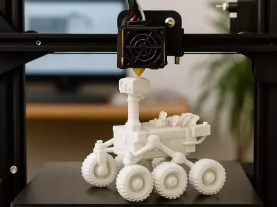 Mars Rover Robot STL 3D Printable Planetary Exploration Vehicle 3D print model