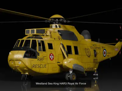 Westland Sea King collection 3D Model Pack