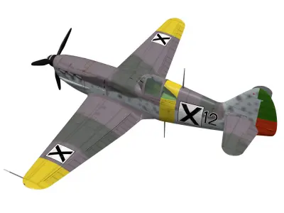 Dewoitine D520 3D model get