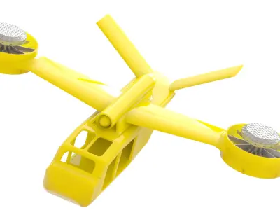 PURE  Kael Tor Light Utility VTOL Multipart 3D Print Free 3D print model