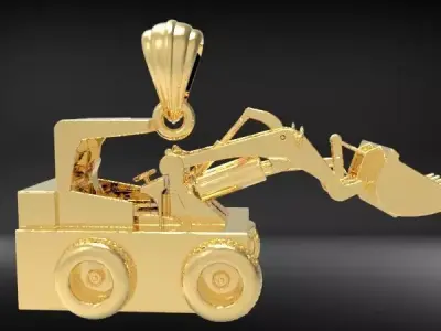 Wheel Loader Pendant 3D print model