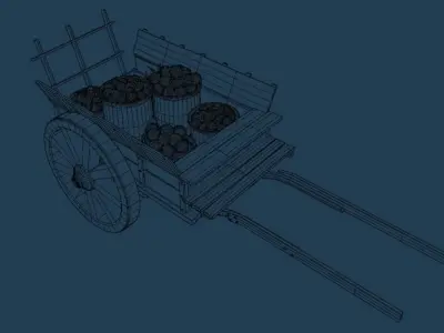 fruit carriage Free 3D model