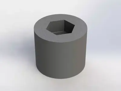 Soquete Grande 38mm x 1 pol Big Socket 3D model