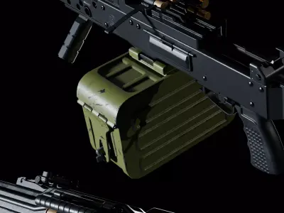 Modular PKP Low-poly 3D model