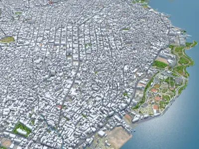 Maracaibo Zulia Venezuela 30km Low-poly 3D model