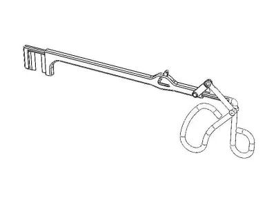 Surgical Scissor Shear Free 3D model