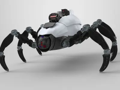 Sci-Fi Spider Low-poly 3D model