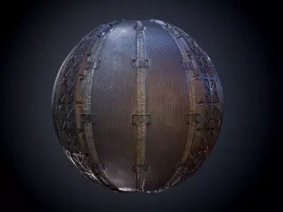 Sci-Fi Military Seamless PBR Texture 17 Texture
