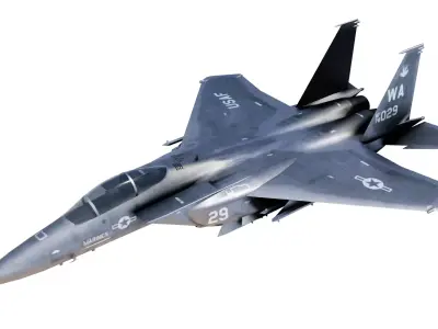 McDonnell Douglas F-15 Eagle Low-poly 3D model