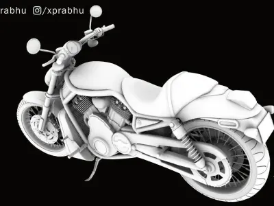 Harley Davidson Vrod 100th Anniversary 3D model