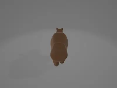 A simple Bear Low-poly 3D model