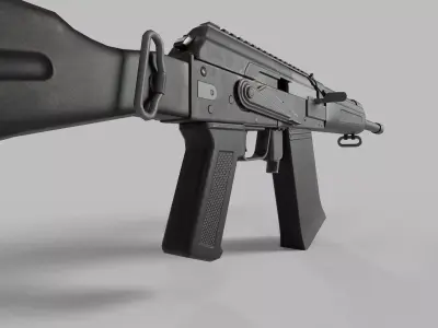 Weapon Gun Rifle S12K  Low-poly 3D model