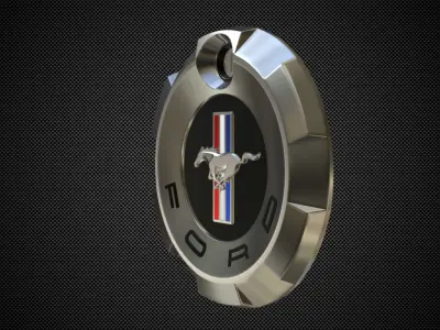 horse logo 3D model V2
