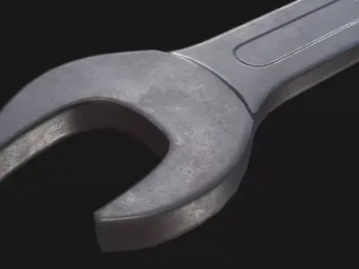 Wrench Game Ready PBR Low-poly 3D model