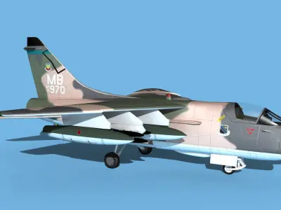 Chance Vought A-7E Corsair II V03 USAF 3D model