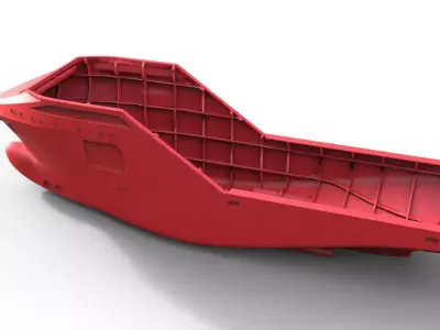 Hull for ocean tug  3D print model