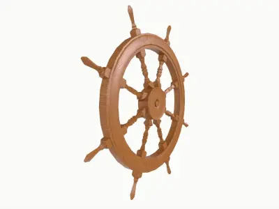 Ship Wheel 3D model purchase