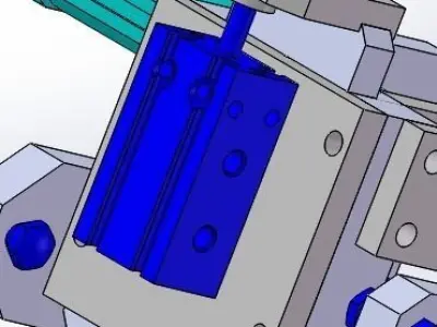 XZ  two axis conveying mechanism 3D model