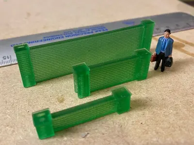 Model Railway Brick Wall Various Heights see Pictures 3D print model