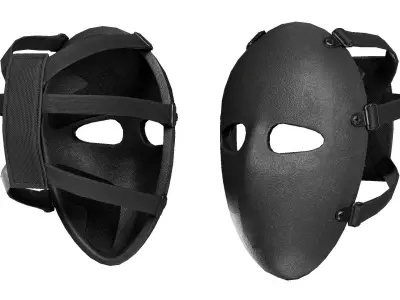Bulletproof Mask Low-poly 3D model