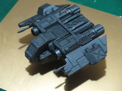Imperial Corp Flyer  small ship 28mm size 3D print model
