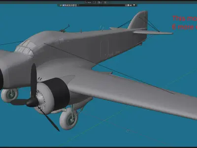 SM-79 Sparviero Free 3D model