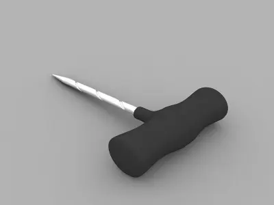 Gimlet screwdriver 3D model
