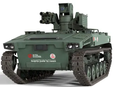 5 Military Vehicles Collection v18 Low-poly 3D model