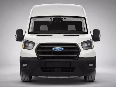 Ford Transit 2020  High-Quality Car Model 3D model