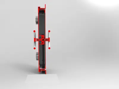 Nurbs Watertight Hatch Included Inner Parts  3D model