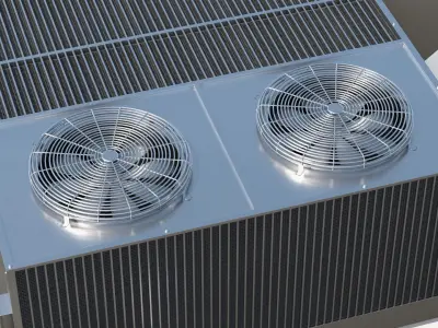  Rooftop Ventilation System with Dual Fans 
