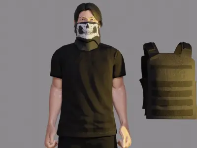 man soldier 3D model