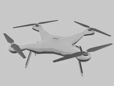 Micro Drone Low-poly 3D model