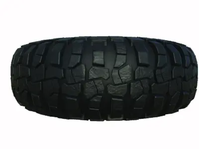 Off road wheel 3D model by vawworldstudios