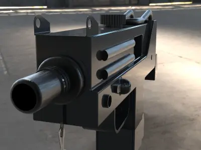 Mac-10 SMG gun 3D model